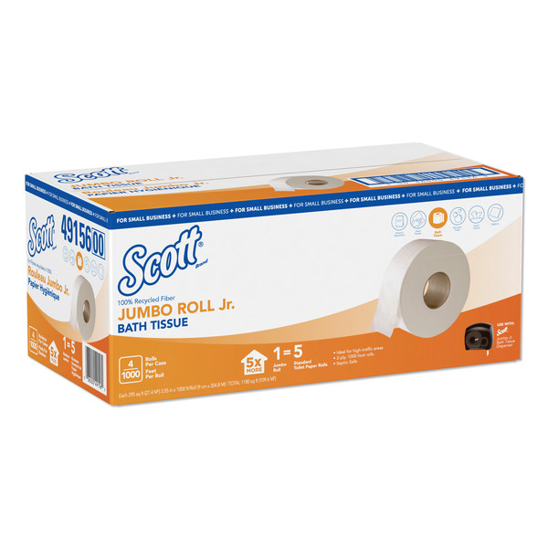 Scott 2 Ply Ply, White, 4 PK 49156